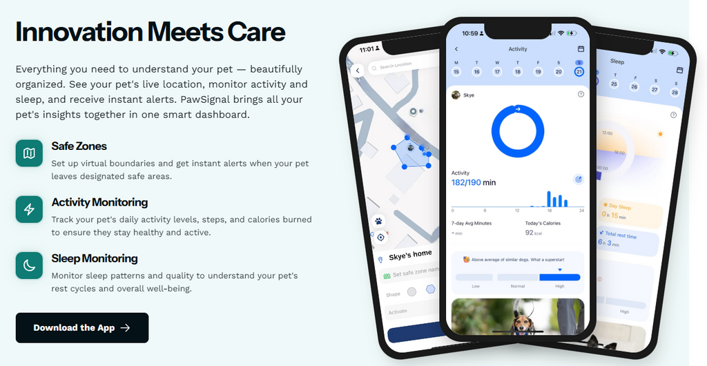 PawSignal Smart GPS & Health Tracker for Pets